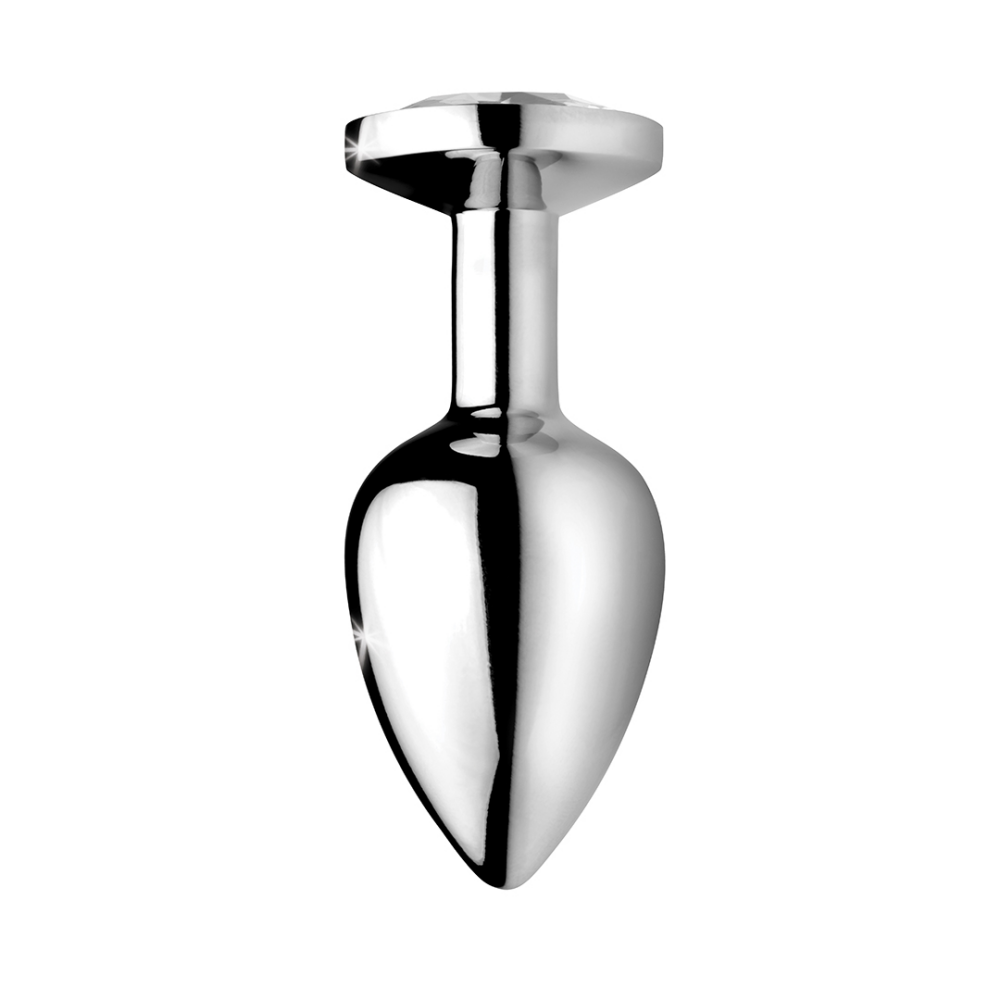 XR Brands Duidelijke Gem Anal Plug Klein - Duidelijk afbeelding