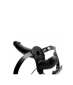 Supreme Pleasure - Vibrerende Dubbele Dildo met Harness