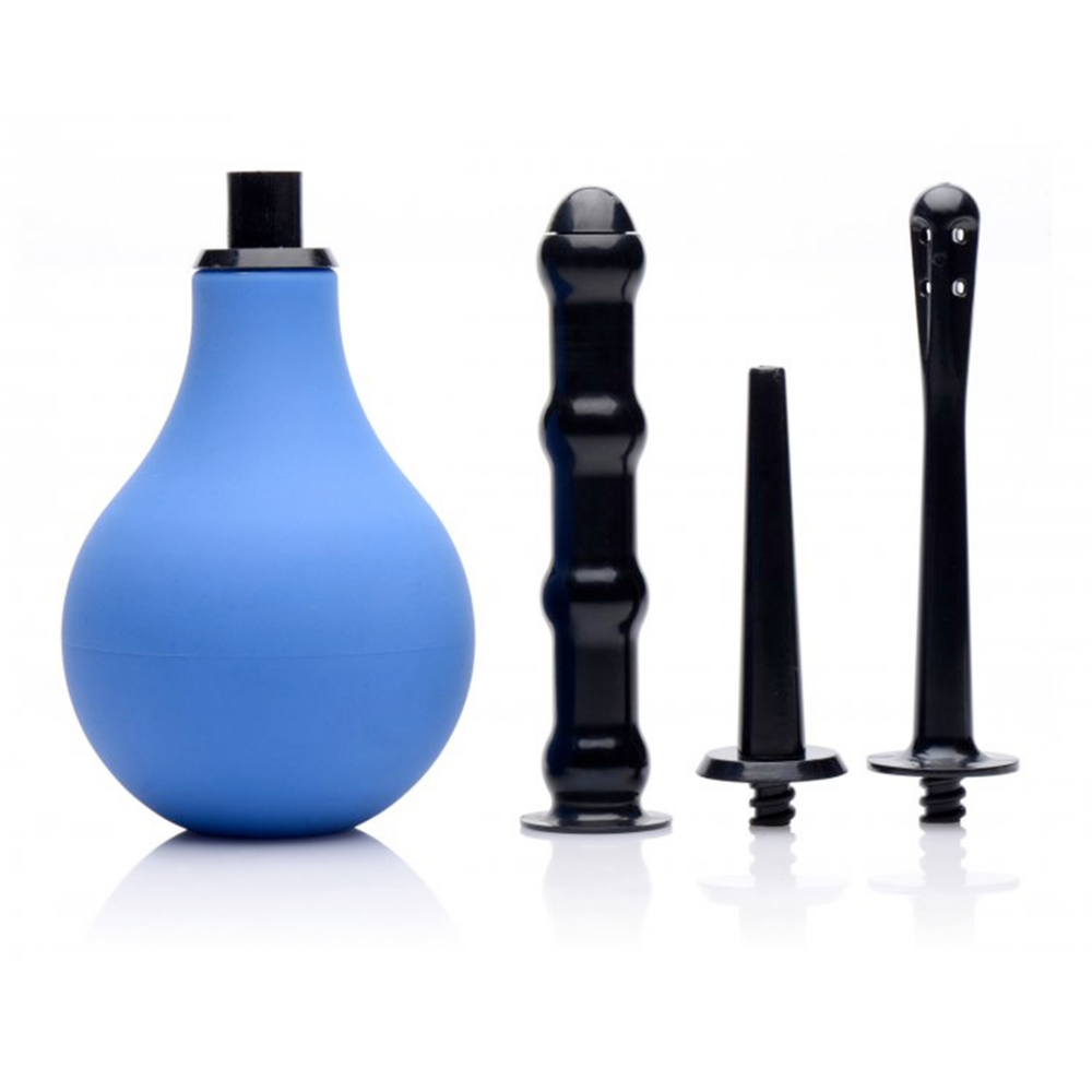 XR Brands Premium One Way Valve Anale Douche Set afbeelding