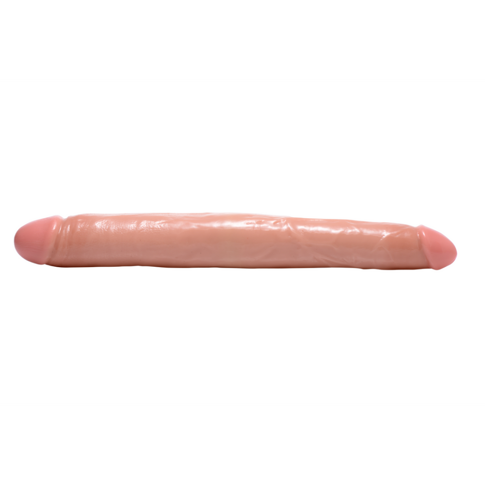 XR Brands Realistische Double Dildo - 17.5 inch - Vlees afbeelding