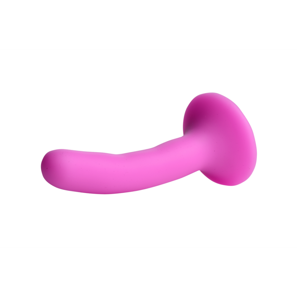 XR Brands Siliconen Strap-On Dildo - S - Roze afbeelding