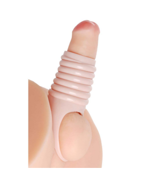 Echt Ruim Geribbelde Penisvergroting Sleeve