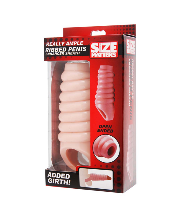 Echt Ruim Geribbelde Penisvergroting Sleeve
