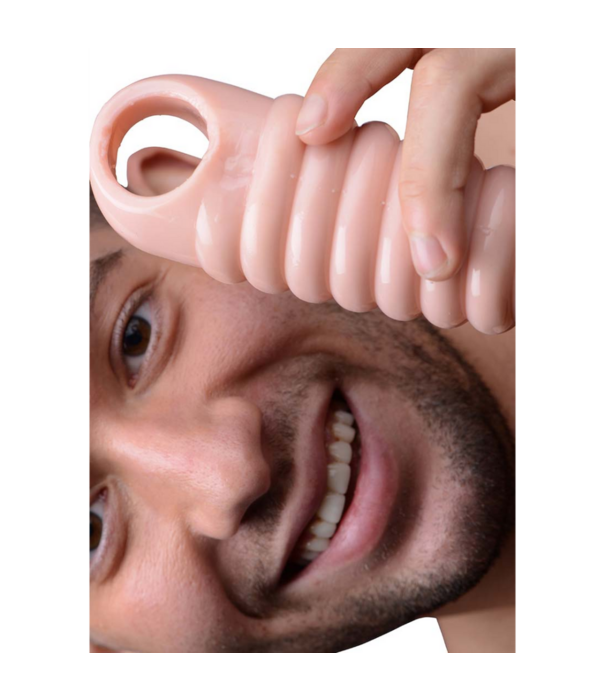 Echt Ruim Geribbelde Penisvergroting Sleeve