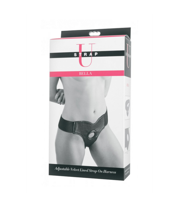 Bella - Verstelbare Velours Gevoerde Strap-On Dildo