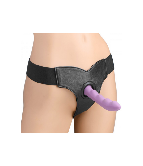 Bella - Verstelbare Velours Gevoerde Strap-On Dildo