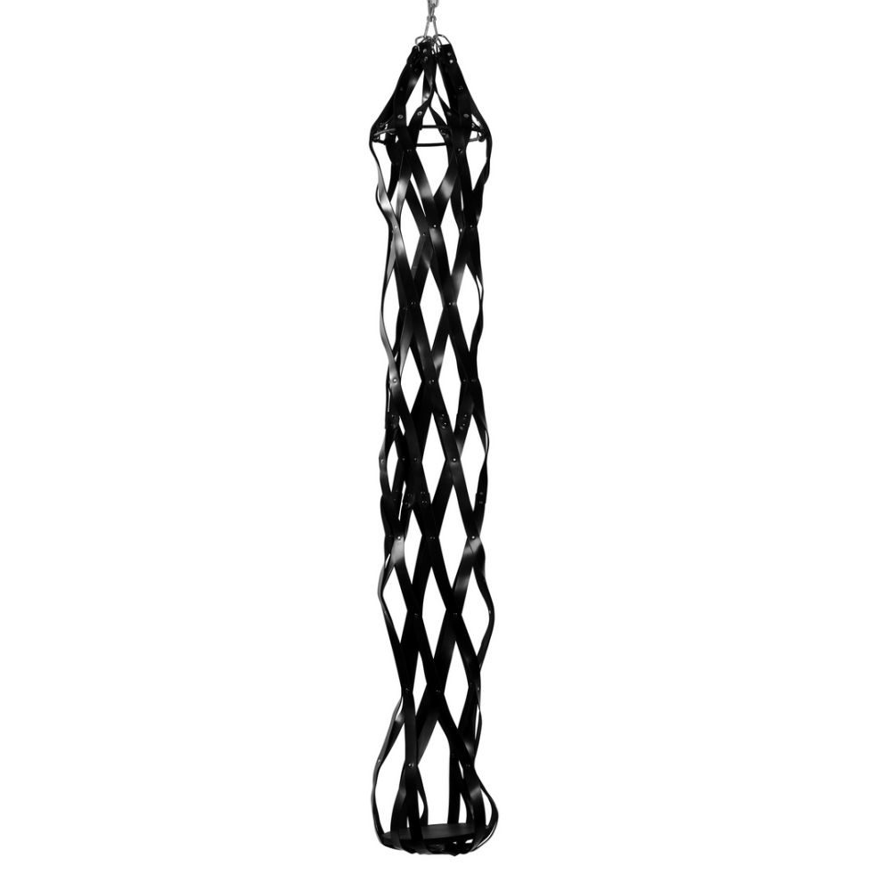 XR Brands Hangende Leren Strap Kooi afbeelding