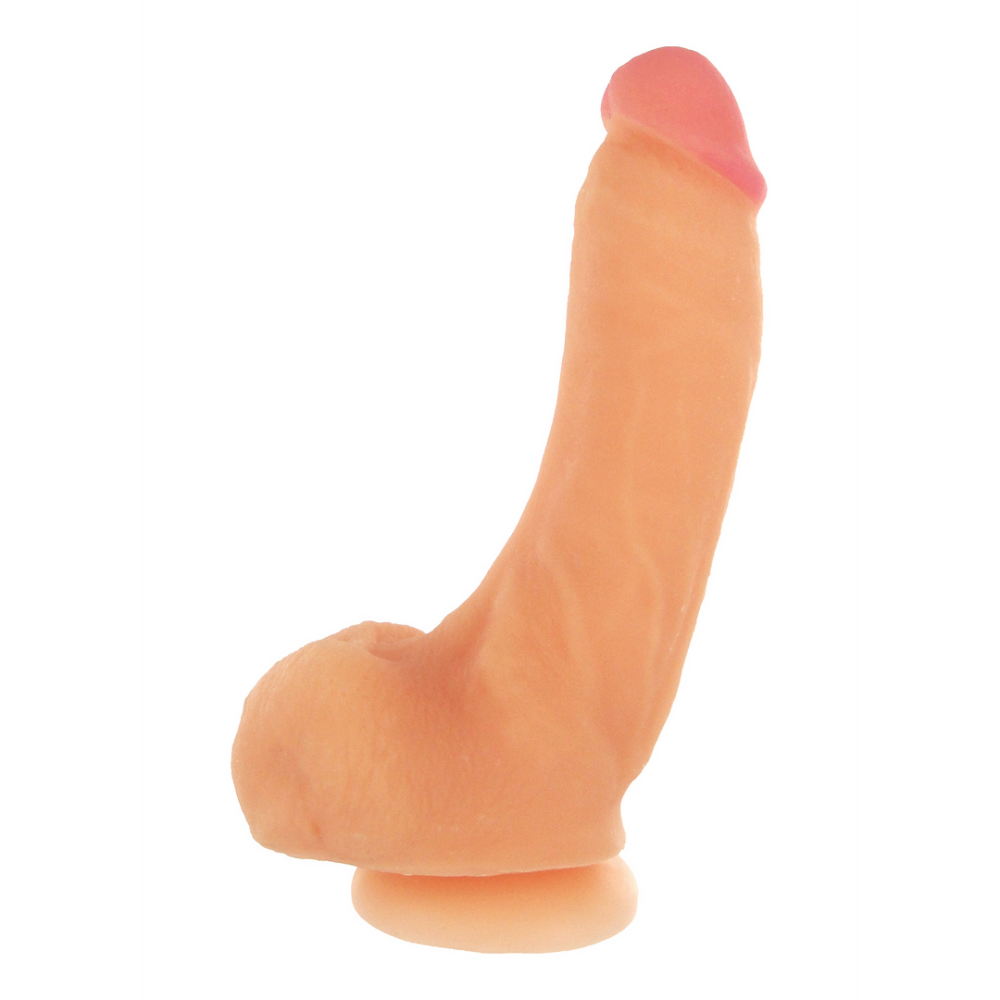 XR Brands Girthy George Dildo met Zuignap - 9 inch - Vleeskleur afbeelding