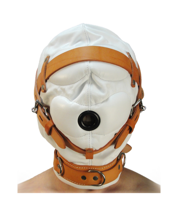 Totale Sensorische Deprivatie Lederen Kap - M/L - Wit