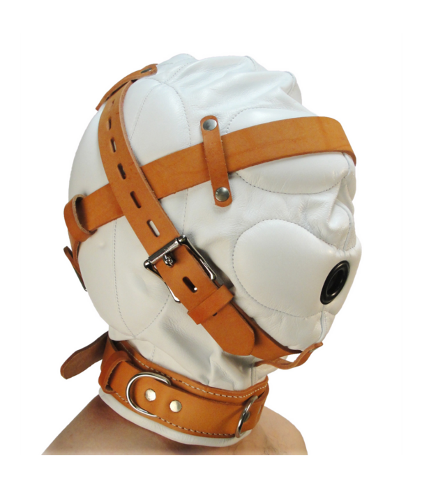 Totale Sensorische Deprivatie Lederen Kap - M/L - Wit