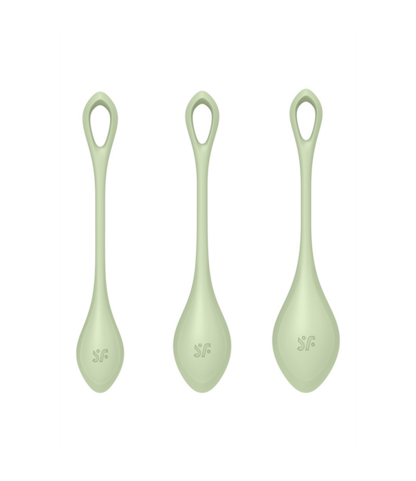 Satisfyer Yoni Power 2 - Kegel Balls Set - Lichtgroen