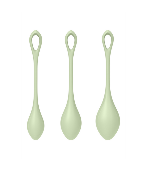 Satisfyer Yoni Power 2 - Kegel Balls Set - Lichtgroen