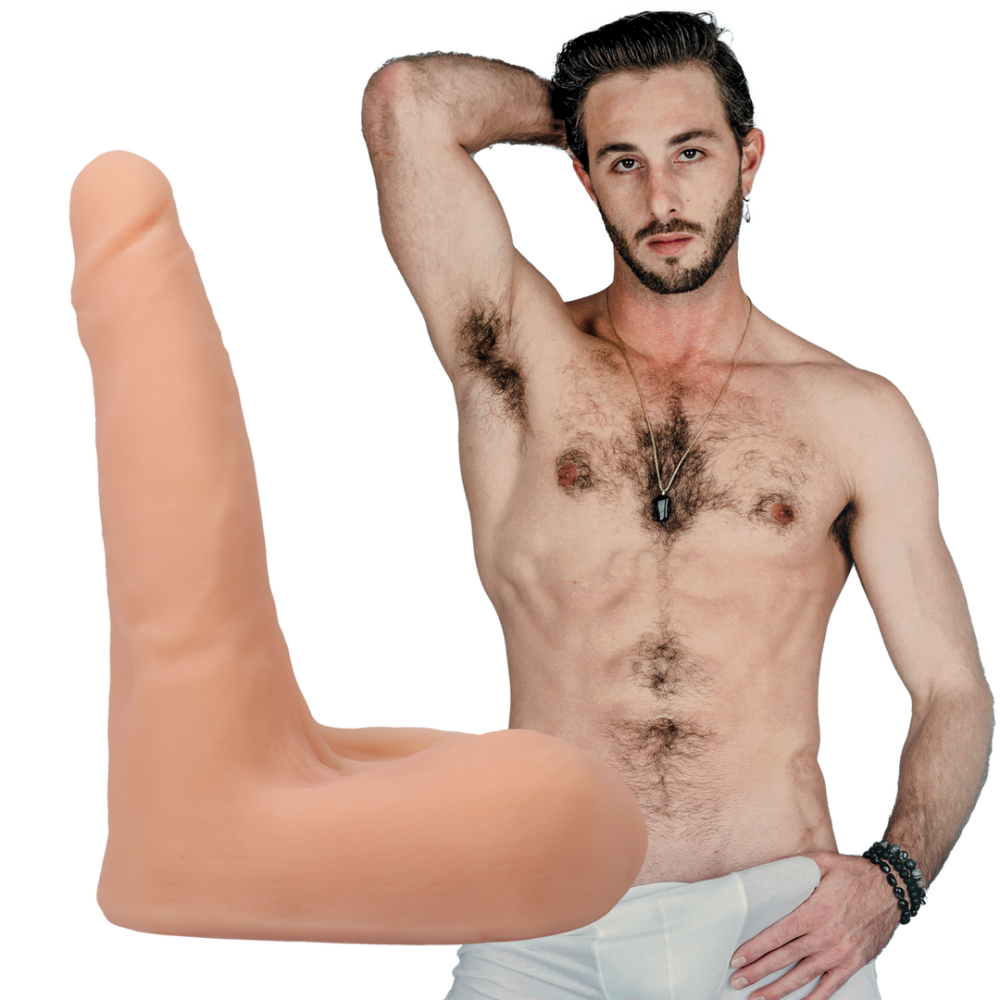 Doc Johnson Lucas Frost - Realistische ULTRASKYN Dildo - 7 / 18 cm - Vanilla afbeelding