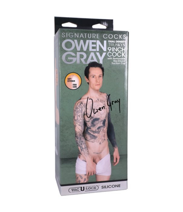 Doc Johnson Owen Gray - Realistische Silicone Dildo - 9 / 22 cm