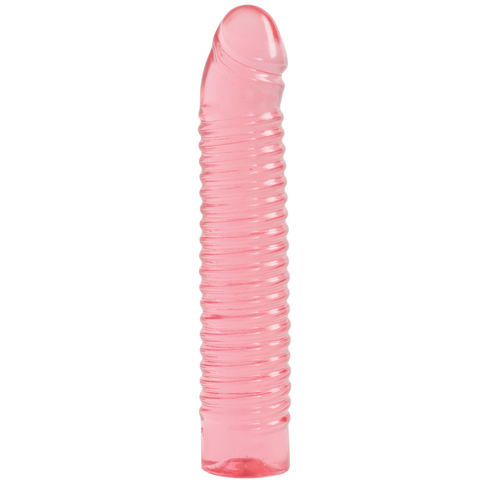 Doc Johnson Zonsopgang - Ribbed Jelly Dildo - 7 / 18 cm afbeelding