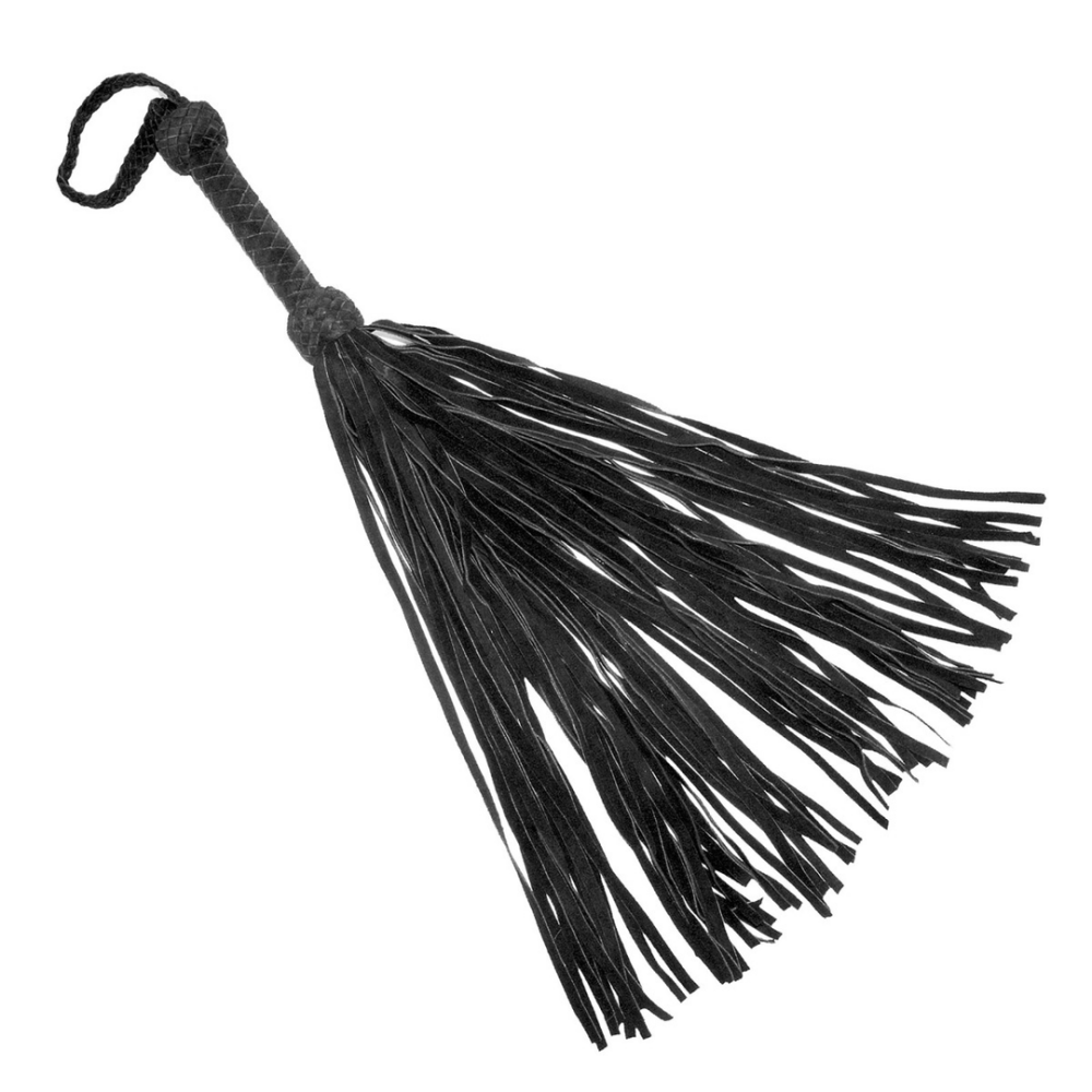 Prowler Red Lederen Suede Flogger - Zwart afbeelding