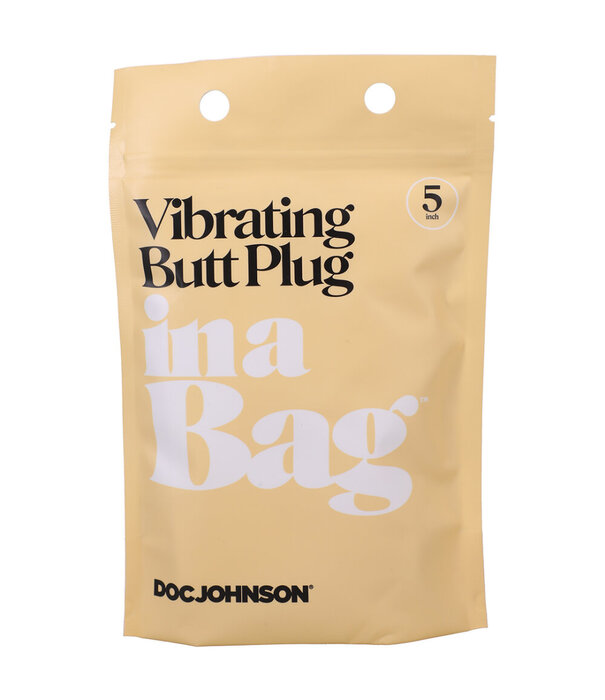 Doc Johnson Vibrerende Butt Plug - 5 / 12 cm - Zwart