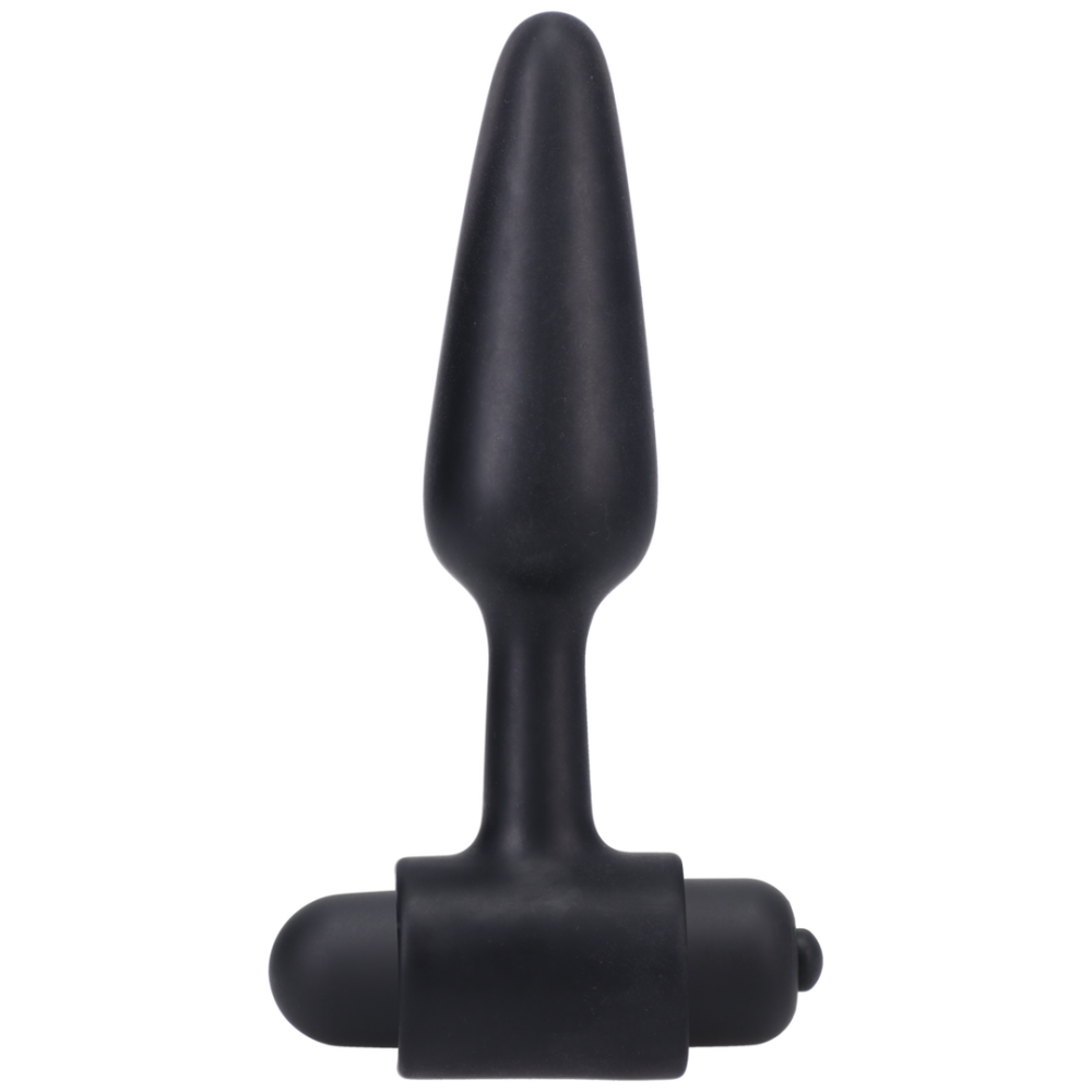 Doc Johnson Vibrerende Butt Plug - 4 / 10 cm - Zwart afbeelding
