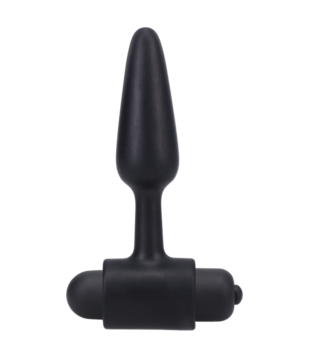 Vibrerende Butt Plug - 3 / 8 cm - Zwart