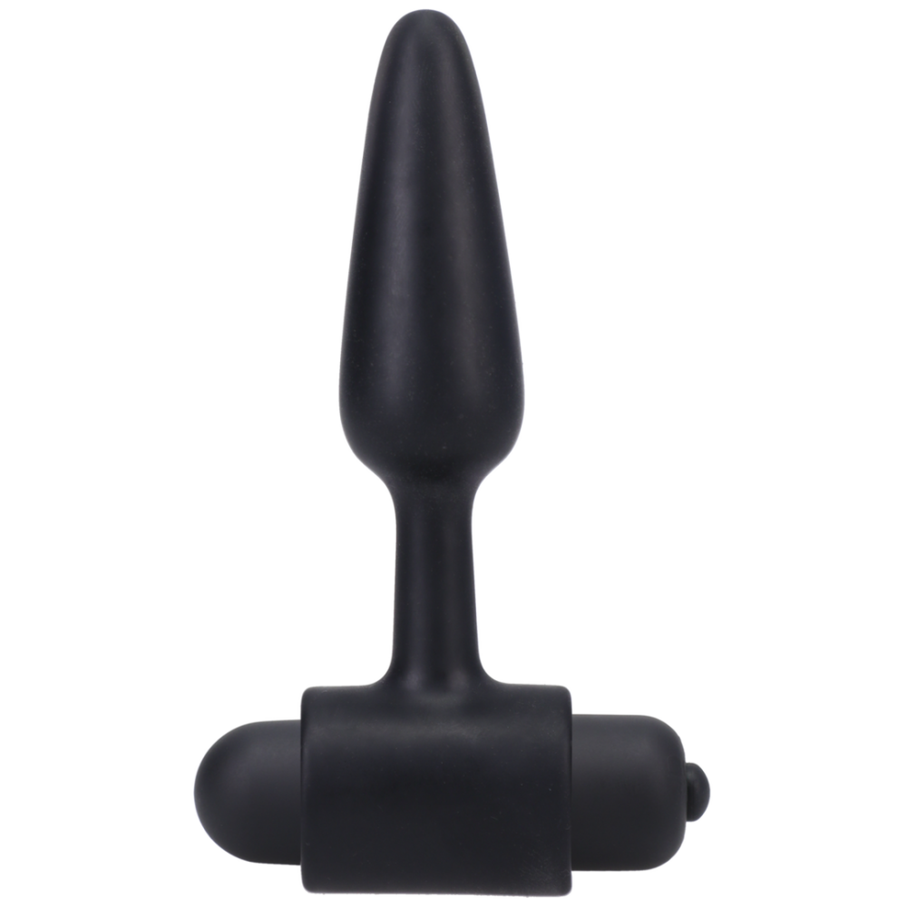 Doc Johnson Vibrerende Butt Plug - 3 / 8 cm - Zwart afbeelding