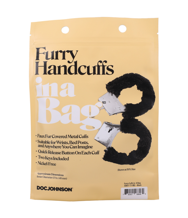 Doc Johnson Bont Handboeien - Zwart