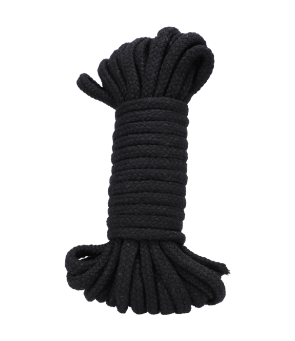 Doc Johnson Katoenen Touw - 32 ft - Zwart