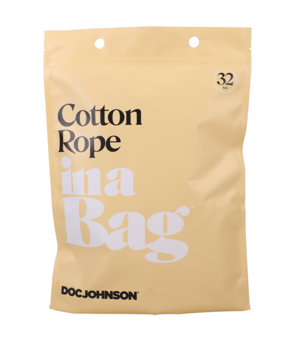 Doc Johnson Katoenen Touw - 32 ft - Zwart