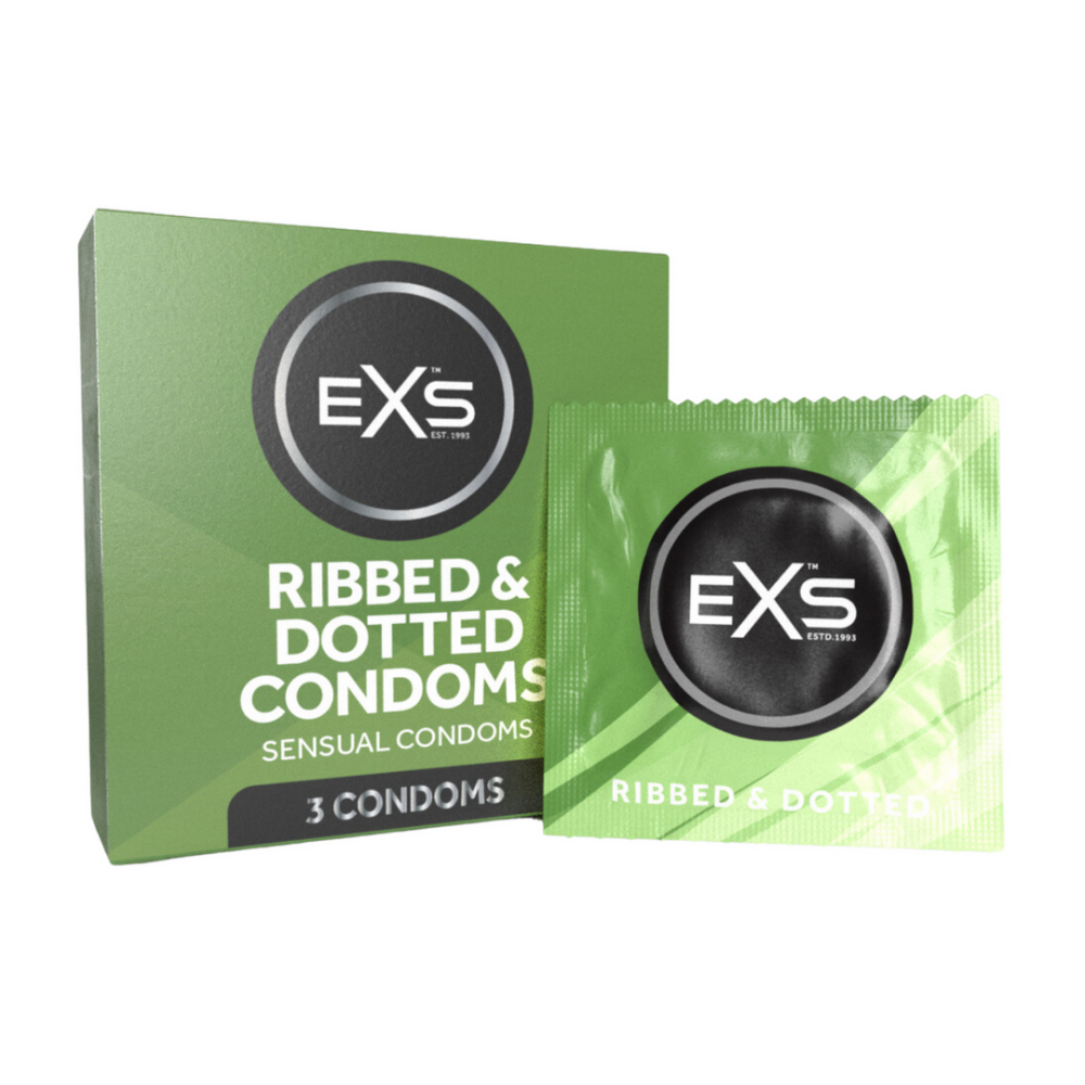 EXS EXS Ribbed Dotted en Flared - Condoms - 3 Stuks afbeelding