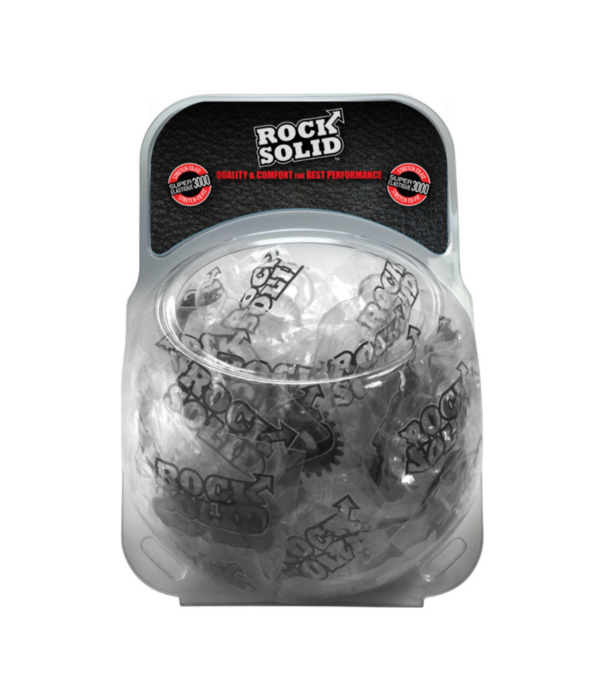 Doc Johnson 2 Pack C-Ring Set - Bulk Refill 50 Stuks - Zwart