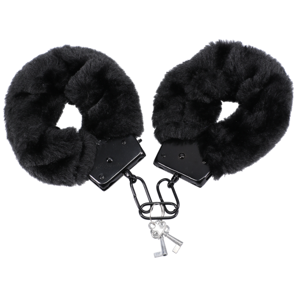 Doc Johnson Fluff Cuffs - Zwart afbeelding