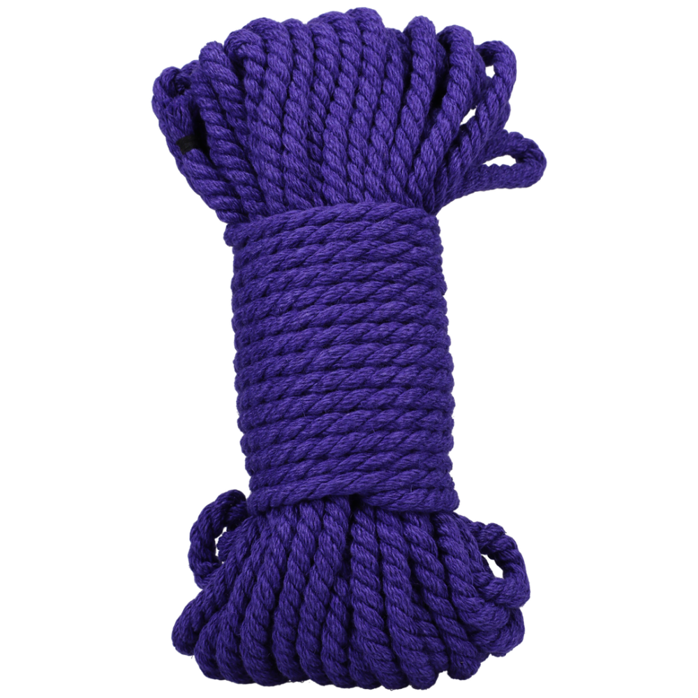 Doc Johnson Bind and Tie - 6 mm Hennep Bondage Touw - 50 ft - Violet afbeelding
