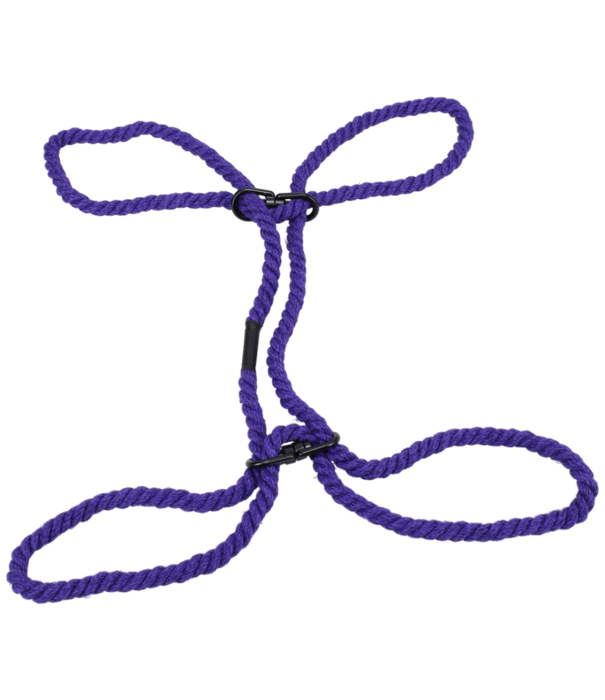 Doc Johnson Beperk - 6mm Hennep Pols- of Enkelboeien - Paars