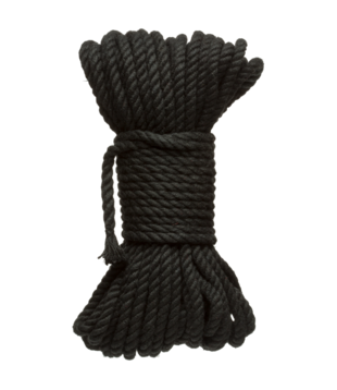 Bind en Tie - 6mm Jute Bondage Touw - 50 ft - Zwart