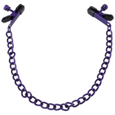 Geketend - Tepelknijpers - Paars