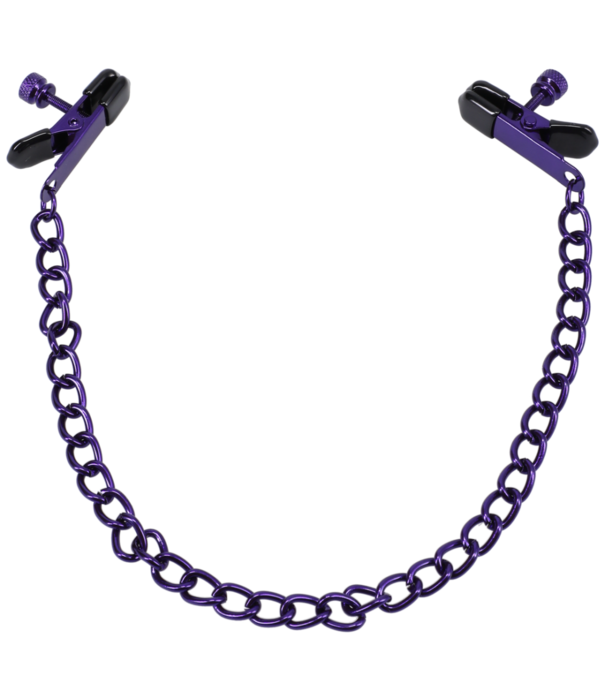 Doc Johnson Geketend - Tepelknijpers - Paars