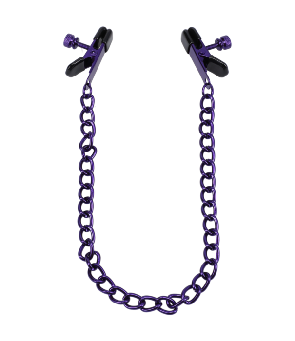 Doc Johnson Geketend - Tepelknijpers - Paars