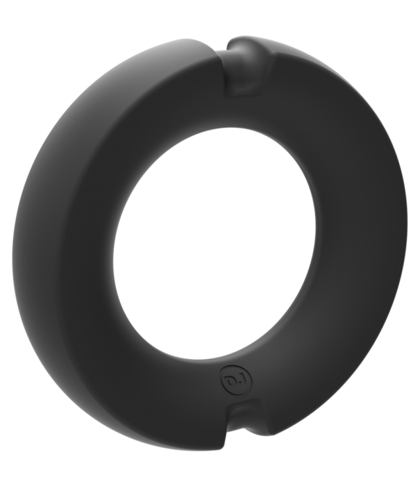 Doc Johnson De Paradox - Silicone/Metalen Cockring - 50mm - Zwart