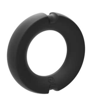 De Paradox - Silicone/Metal Cock Ring - 35mm - Zwart