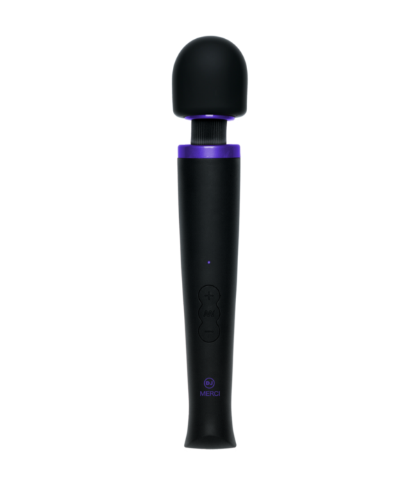 Doc Johnson Oplaadbare Power Wand - Ultra-Krachtige Silicone Wand Massager - Zwart