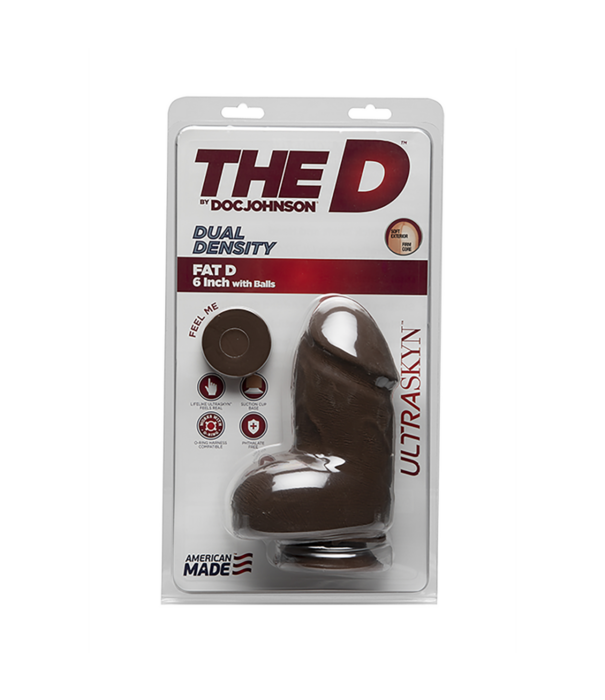 Doc Johnson Fat D - Realistic ULTRASKYN Dildo met Ballen - 6 / 15 cm