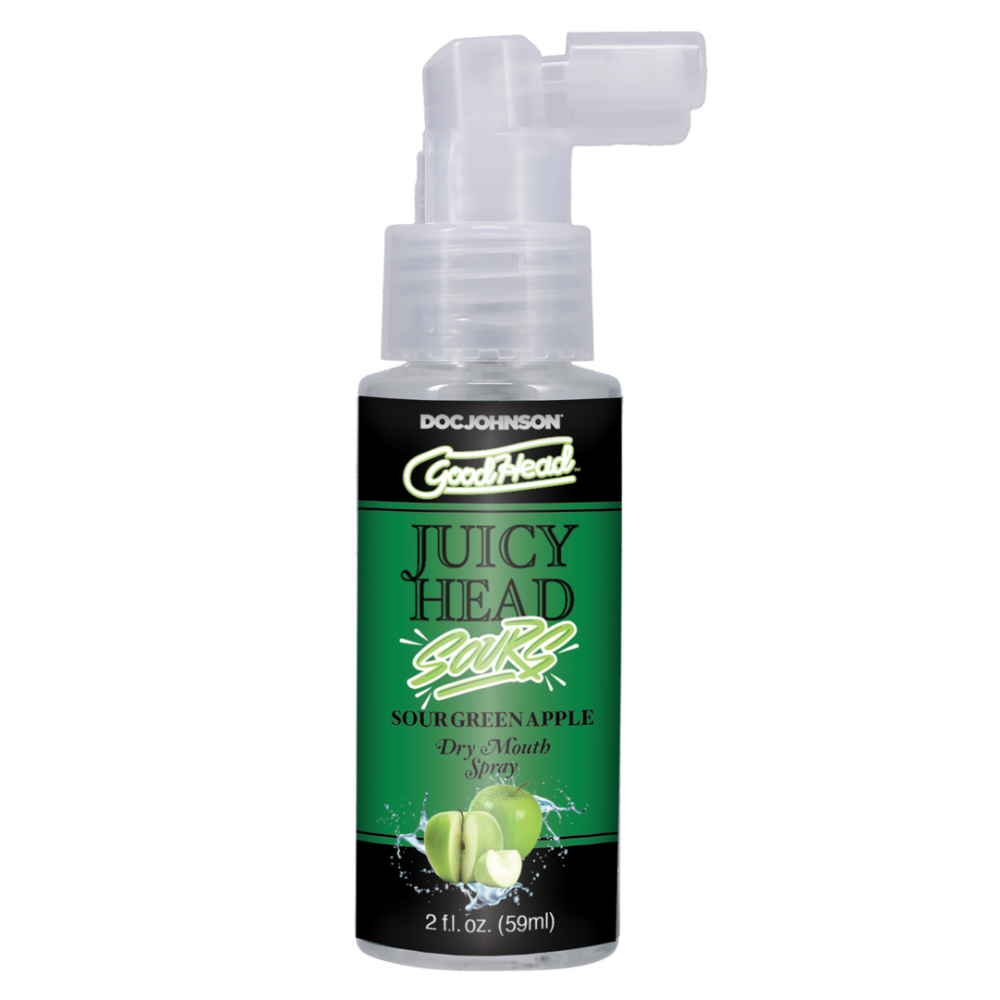 Doc Johnson Juicy Head - Dry Mouth Spray - Sour Green Apple - 2 fl oz / 60 ml afbeelding