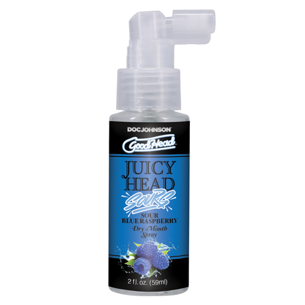 Doc Johnson Juicy Head - Dry Mouth Spray - Sour Blue Raspberry - 2 fl oz / 60 ml afbeelding