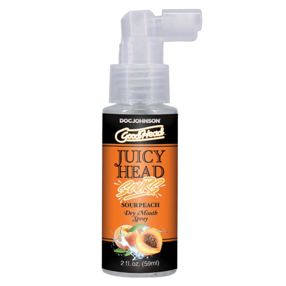 Doc Johnson Juicy Head - Dry Mouth Spray - Sour Peach - 2 fl oz / 60 ml afbeelding
