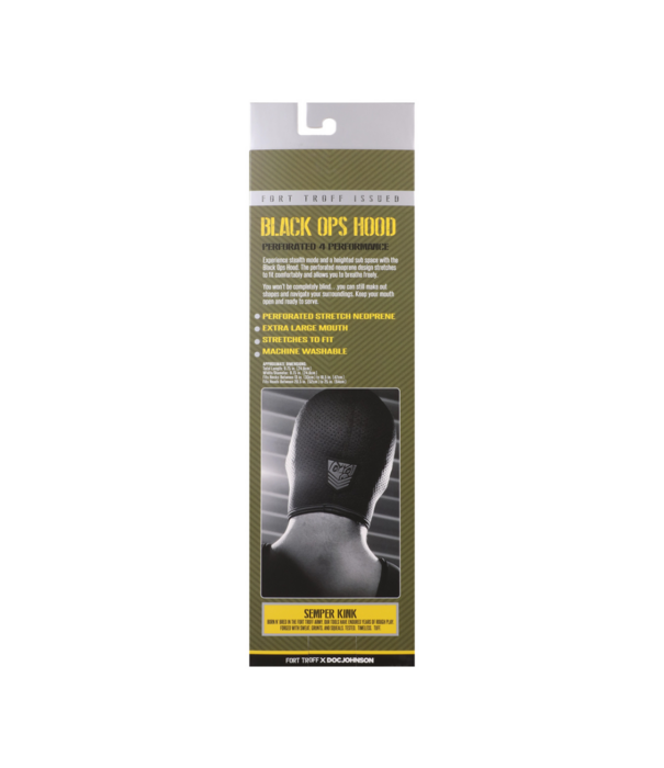 Doc Johnson Black Ops Hoodie - Regular - Zwart