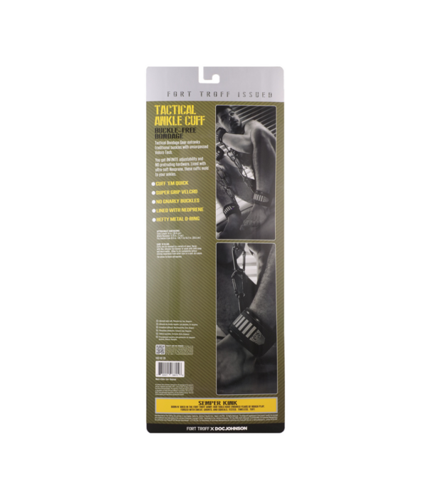 Doc Johnson Tactische Enkelboeien - Zwart/Groen