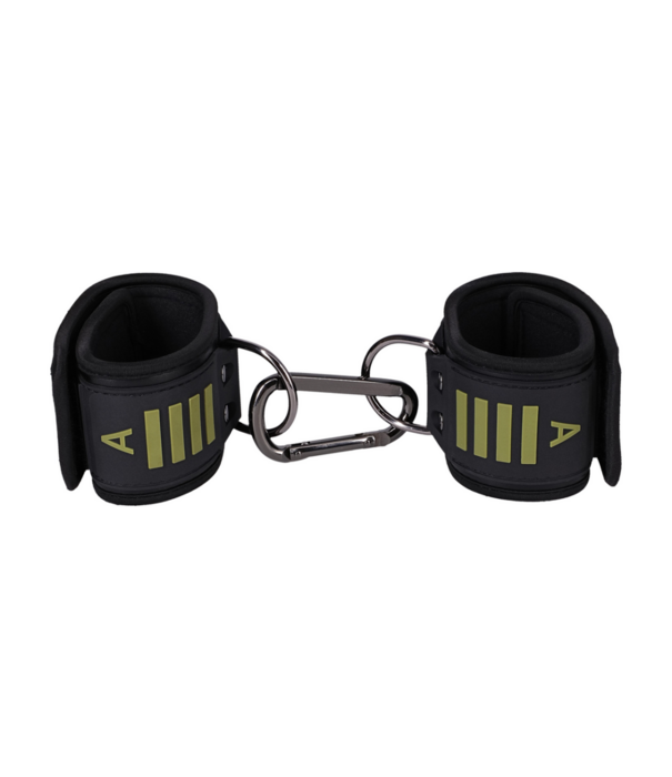 Doc Johnson Tactische Enkelboeien - Zwart/Groen