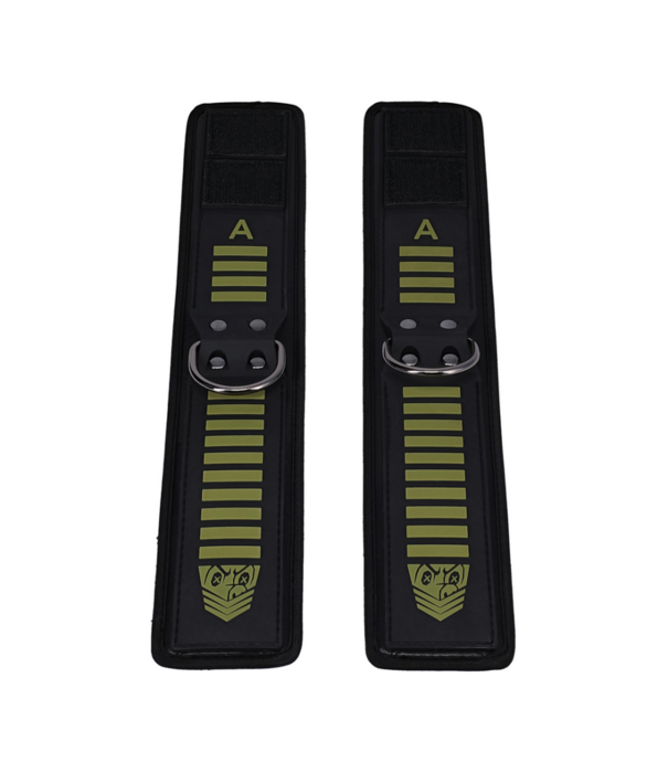 Doc Johnson Tactische Enkelboeien - Zwart/Groen