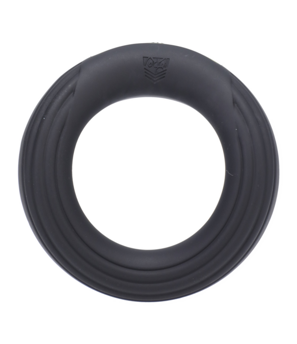 Doc Johnson Rev Cock Throbber - Vibrerende Cockring - Groot - Zwart