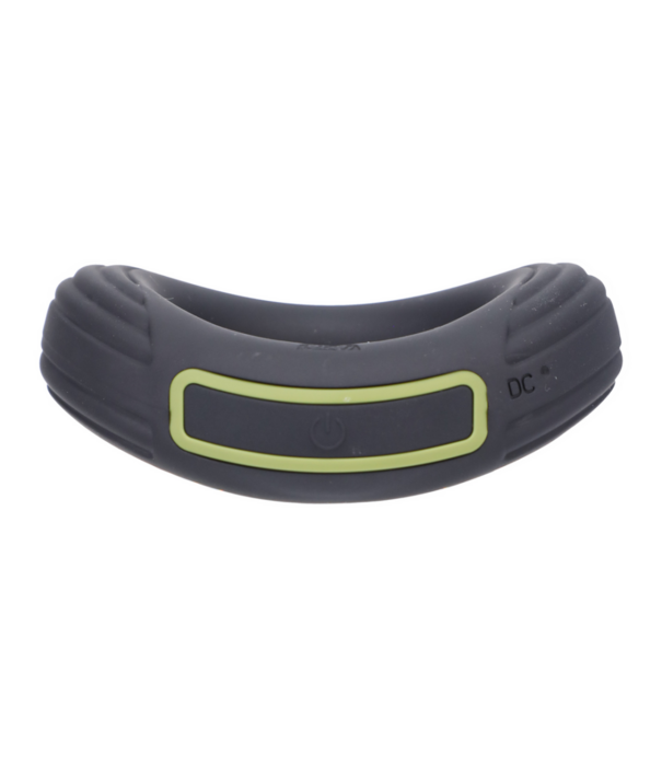 Doc Johnson Rev Cock Throbber - Vibrerende Cockring - Groot - Zwart