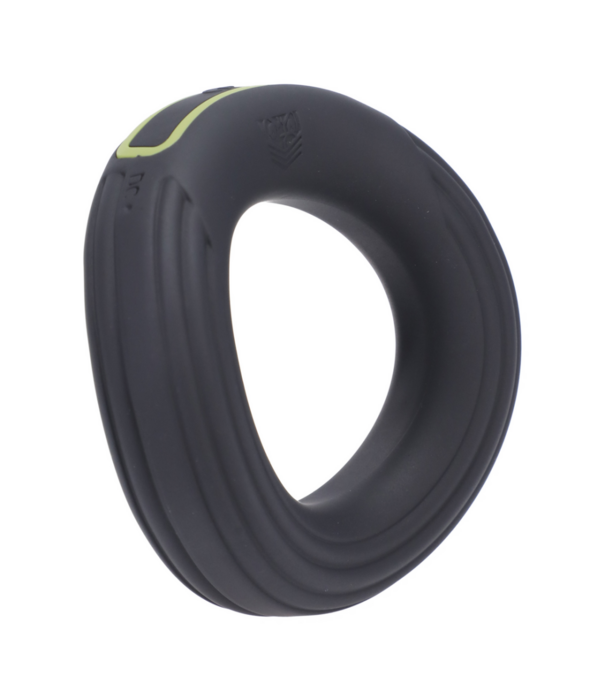 Doc Johnson Rev Cock Throbber - Vibrerende Cockring - Zwart